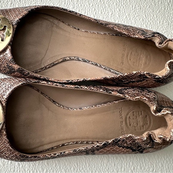 Tory Burch Snakeskin Reva Ballet Flats size 7 - Picture 9 of 13